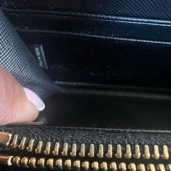 PRADA Red Saffiano Leather Zippy Wallet - Picture 9 of 12